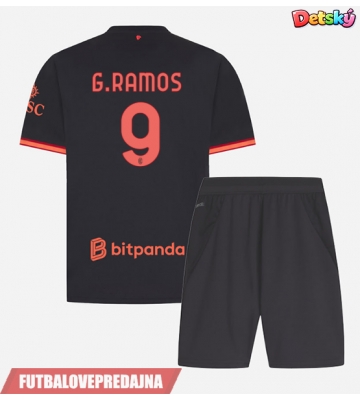 Lacne Dětský Futbalové dres AC Milan Goncalo Ramos #9 2026-27 Krátky Rukáv - Tretina (+ trenírky)